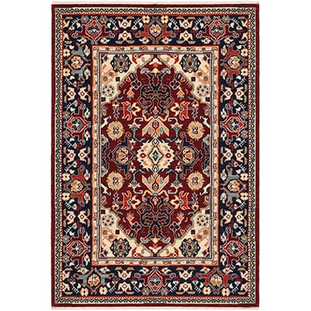 Oriental Weavers 2 ft. 6 in. x 12 ft. Lilihan Machine Woven Runner RugRed L2062R078370ST
